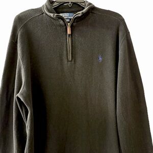 Polo Ralph Lauren Men's All Cotton 1/4 Zip Pullover Size Large